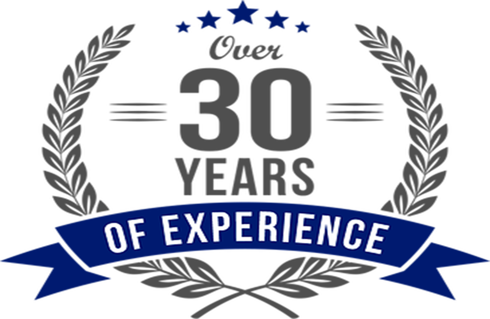 30+ Years of Experience